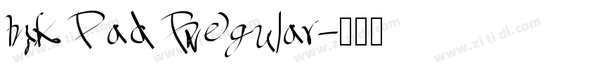 Ink Pad Regular字体转换